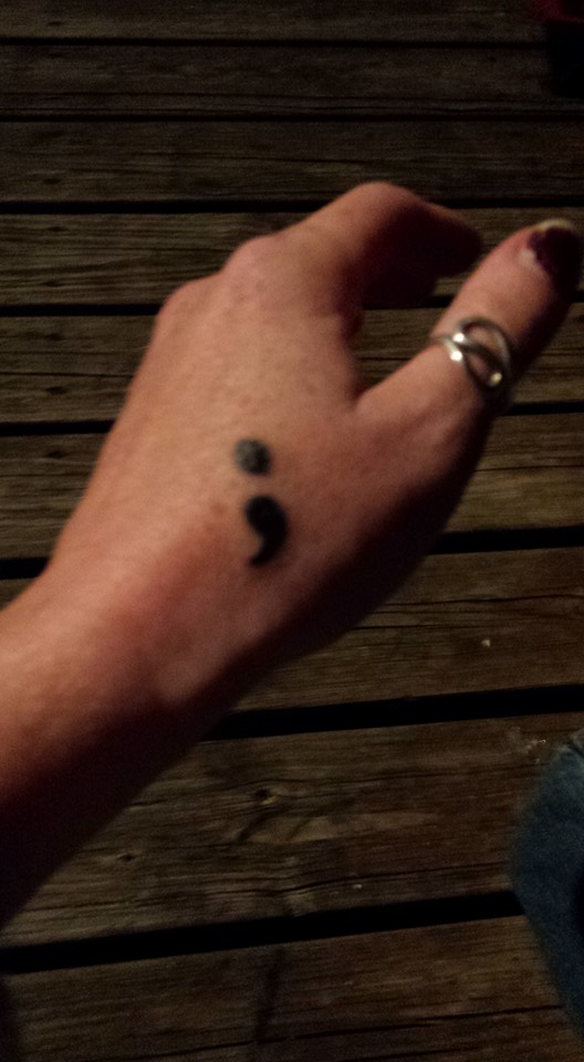 semicolon tat